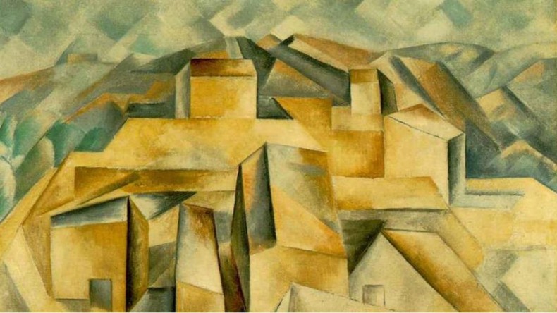 Pablo Picasso - Case in collina a Horta de Hebro (1909 - Olio su tela - 65X81cm) Moma - New York